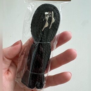 Black Nylon spur straps for horse riding